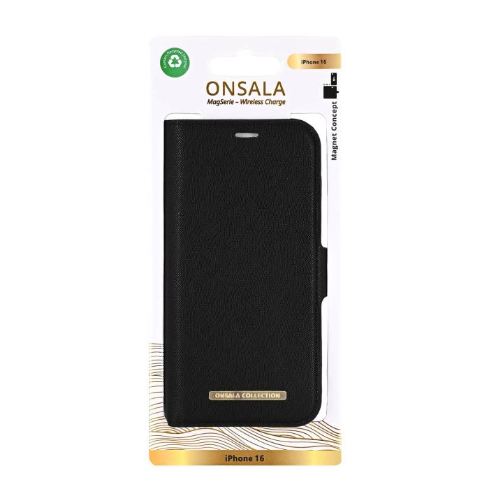 Bild 4, Onsala iPhone 16 Fodral MagSafe 2 Kortfack Svart