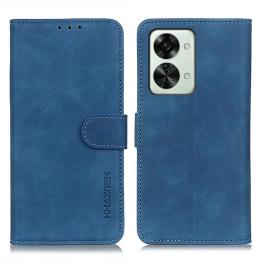 KHAZNEH OnePlus Nord 2T 5G Fodral Retro Läder Blå