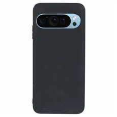 Google Pixel 10 / 10 Pro Skal Retro L&auml;der Svart