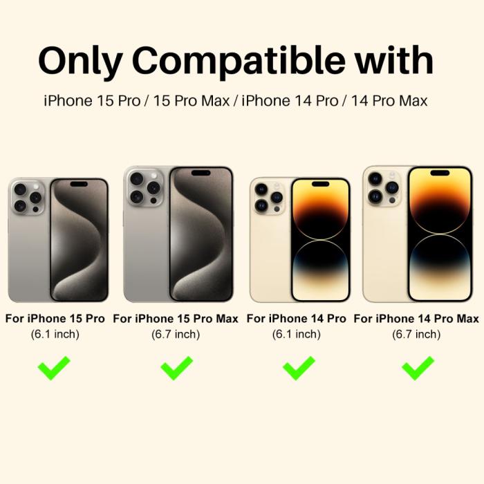 Bild 2, NORTHJO iPhone 15 Pro/Pro Max/14 Pro/Pro Max Linsskydd Strass 2-PACK Guld