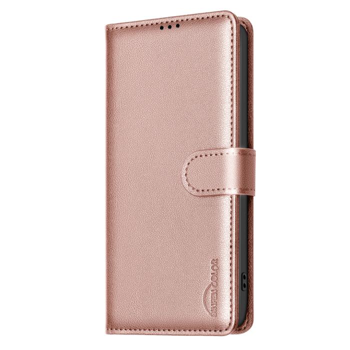 Bild 2, BINFEN Samsung Galaxy S26 Fodral RFID Läder Roséguld