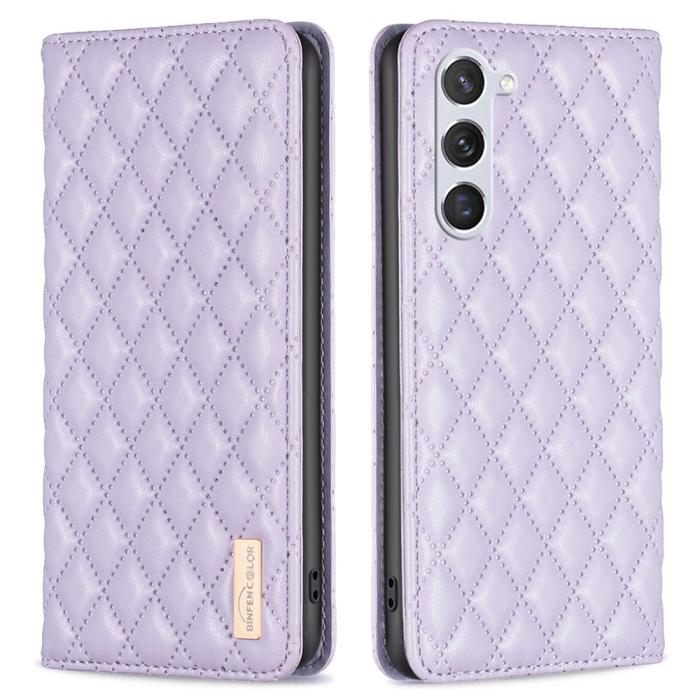Bild 1, Samsung Galaxy S24 Fodral Diamond Flip Läder Lila