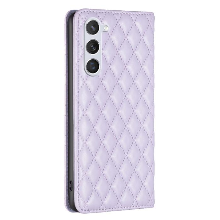 Bild 6, Samsung Galaxy S24 Fodral Diamond Flip Läder Lila