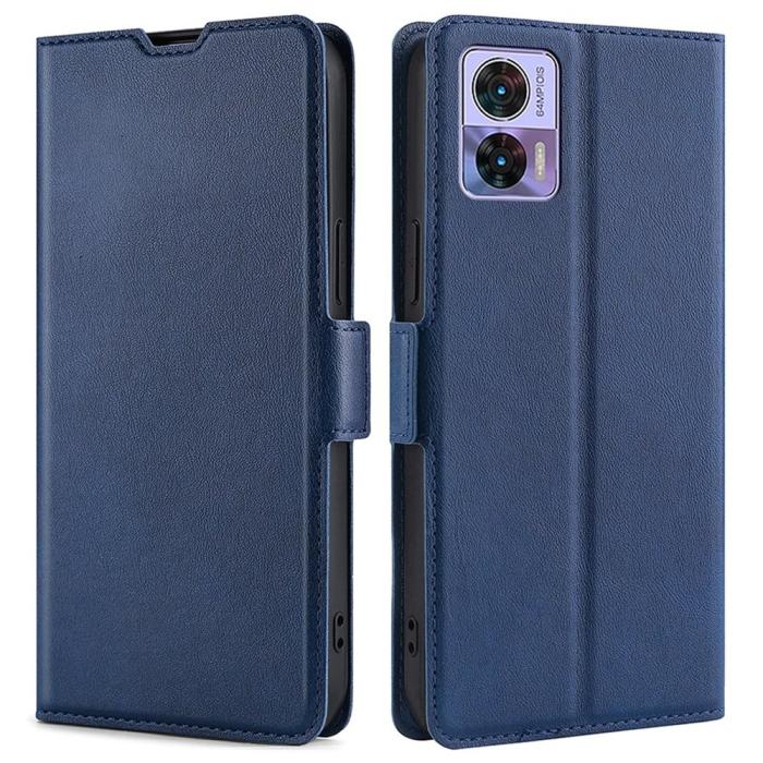 Bild 1, Motorola Edge 30 Neo 5G Fodral Slim Magnetisk Stängning Blå