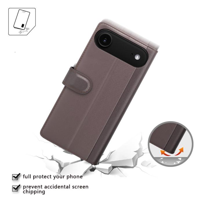 Bild 2, iPhone Air Fodral Premium Äkta Läder Brun