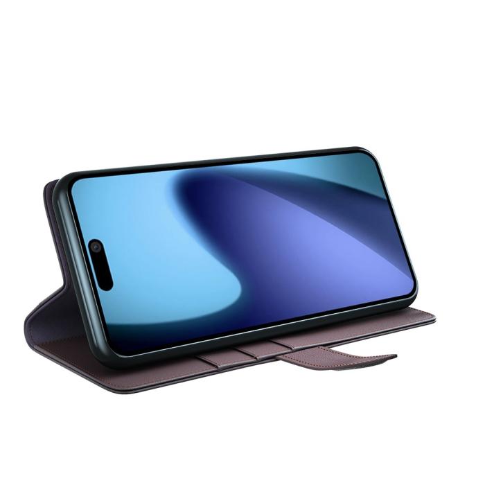 Bild 4, iPhone Air Fodral Premium Äkta Läder Brun