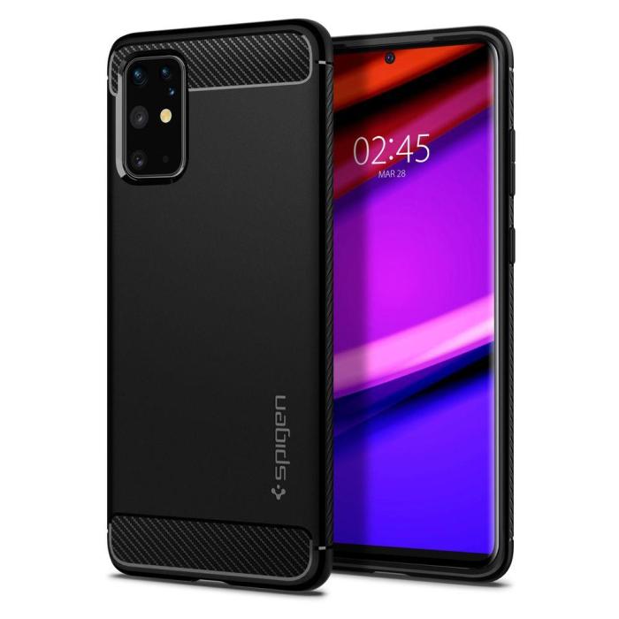 Bild 1, Samsung Galaxy S20 Plus - Spigen Rugged Armor - Matt Svart