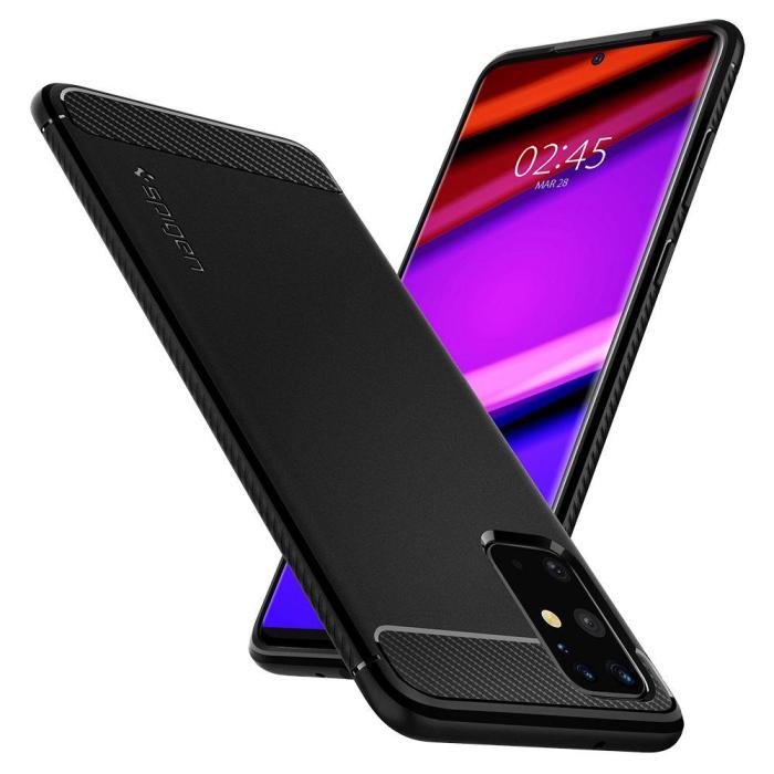 Bild 5, Samsung Galaxy S20 Plus - Spigen Rugged Armor - Matt Svart