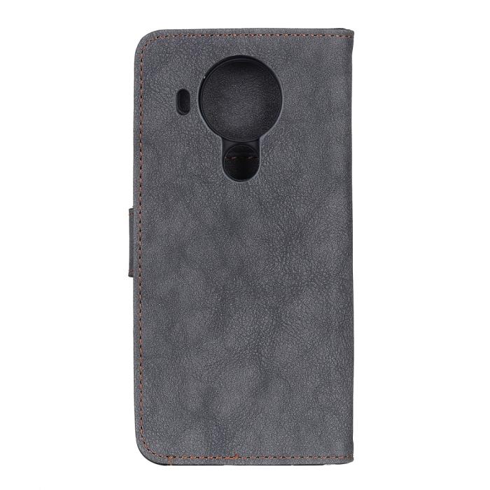 Bild 3, Nokia 5.4 - KHAZNEH Split Läder Fodral - Svart