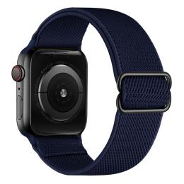 Nylon Armband Justerbart Apple Watch 42/44/45/49 mm Mörk Blå