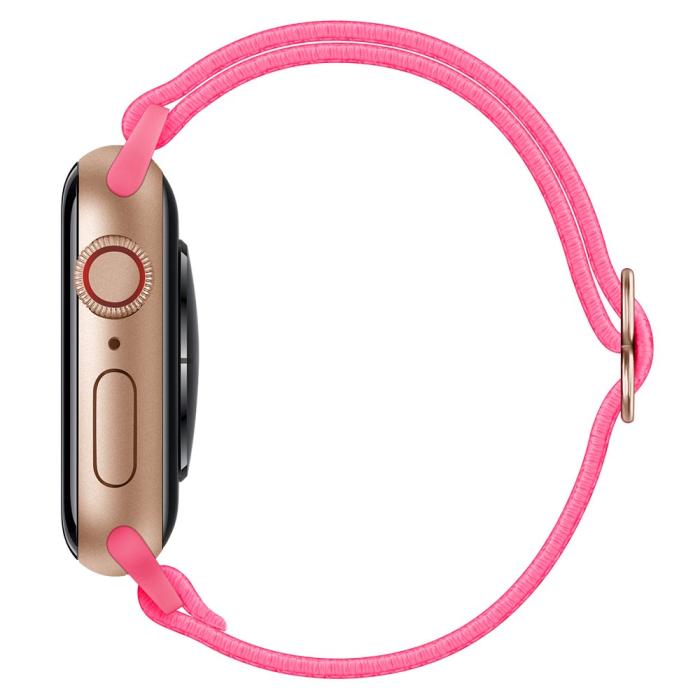 Bild 5, Nylon Armband Justerbart Apple Watch 42/44/45/49 mm Rosa