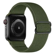 Nylon Armband Justerbart Apple Watch 42/44/45/46/49 mm Grön