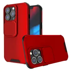 iPhone 13 Pro - CamShield Hybrid Skal - R&ouml;d