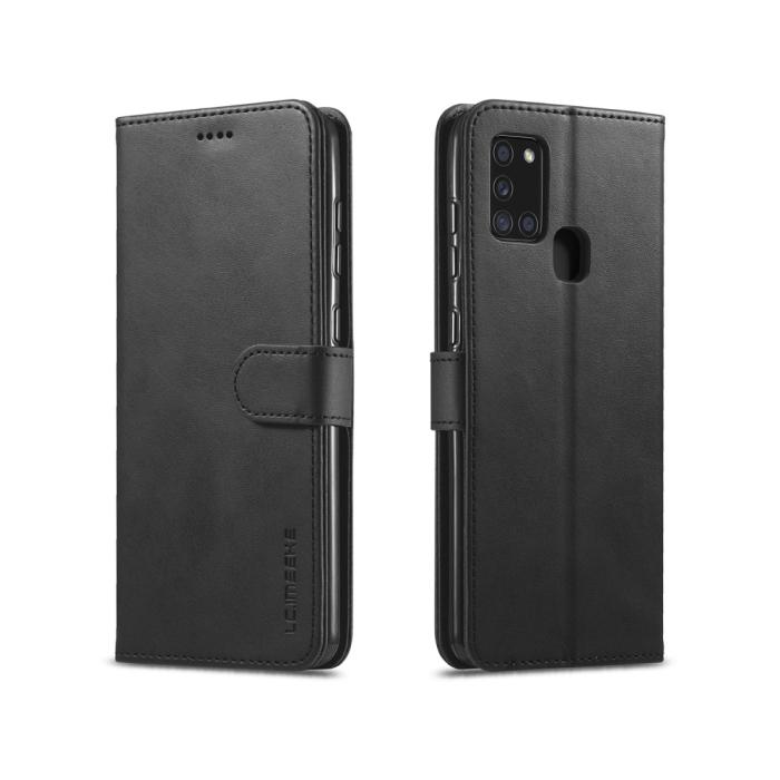 Bild 1, Samsung Galaxy A21s - LC.IMEEKE Plånboksfodral - Svart