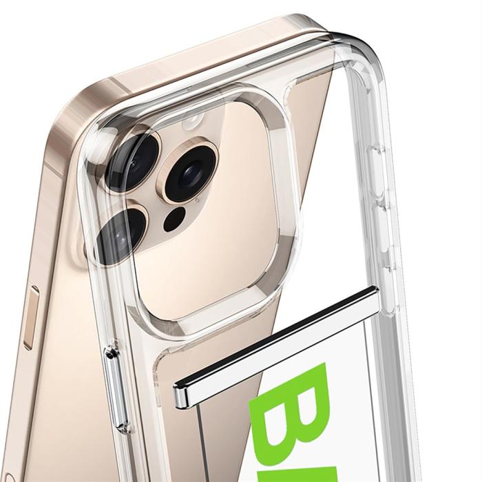 Bild 4, GKK iPhone 16 Pro Skal Med Strap Transparent / Silver