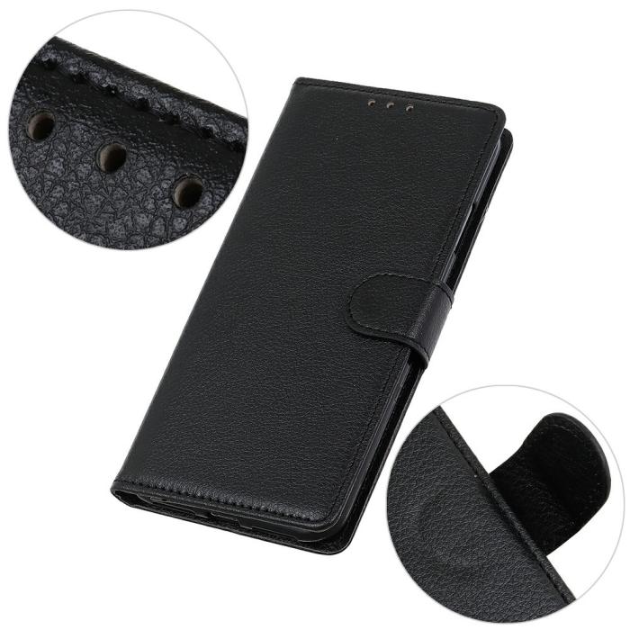 Bild 4, Motorola Moto G56 5G Fodral Litchi Läder Svart