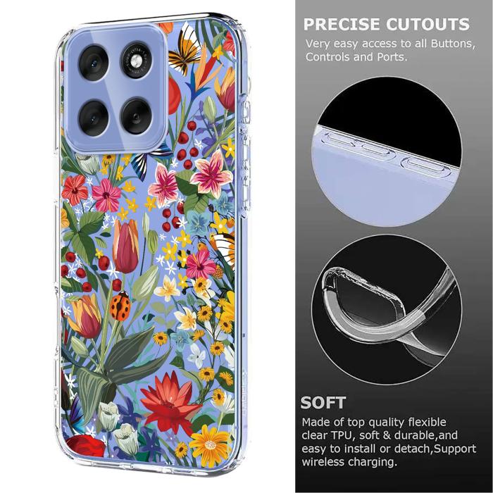 Bild 6, Motorola Moto G56 5G Skal Med Tryck Blommor