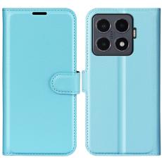 Xiaomi 15T Pro Fodral Litchi L&auml;der Bl&aring;