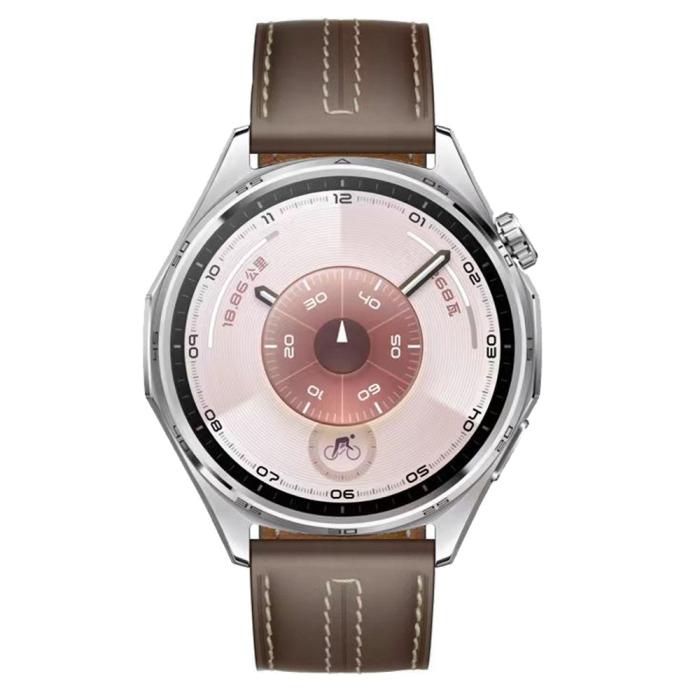 Bild 2, Klockarmband 22 mm Äkta Läder Grå / Brun