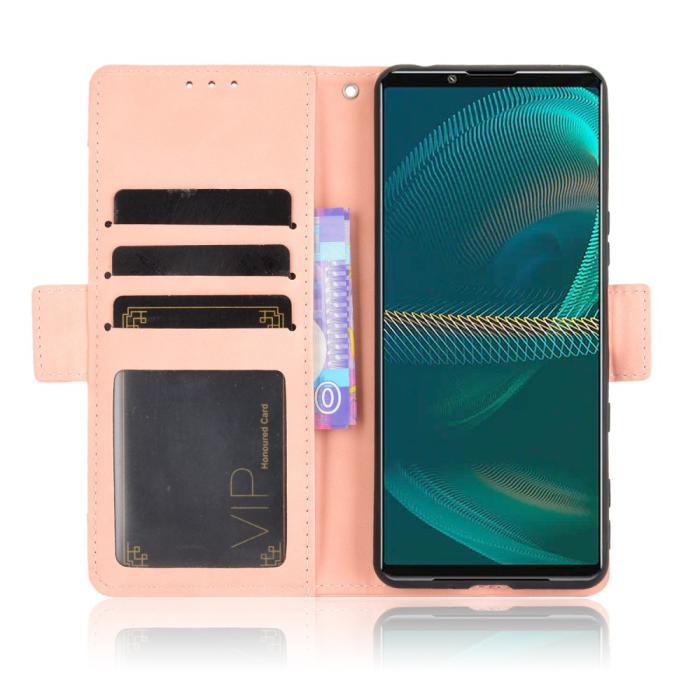 Bild 5, Sony Xperia 5 III Fodral Avtagbart Kortfodral Ljus Rosa