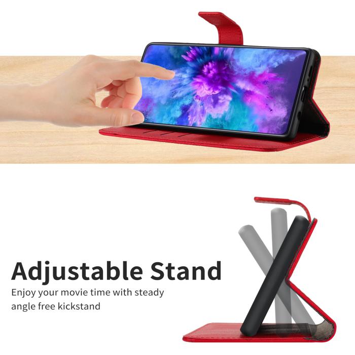 Bild 5, Samsung Galaxy A57 5G Fodral Läder Rhombus Röd