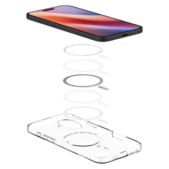 Bild 5, Spigen iPhone 16 Skal MagSafe Liquid Crystal Clear