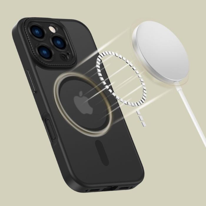 Bild 5, Tech-Protect iPhone 16 Pro Skal MagSafe MagCam Matt Svart