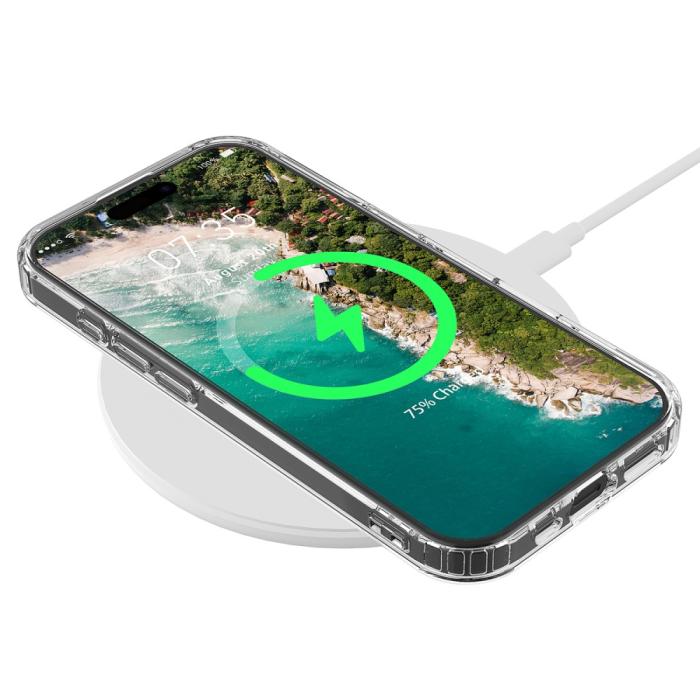 Bild 2, iPhone 16 Pro Skal MagSafe Akryl/TPU Transparent
