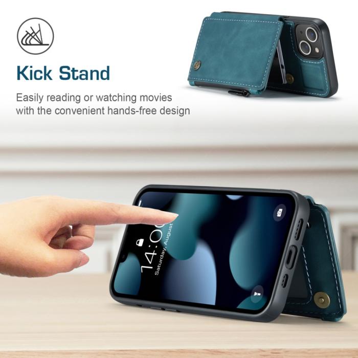 Bild 2, CASEME iPhone 13 Mini Skal Med Magnetisk Plånbok Blå