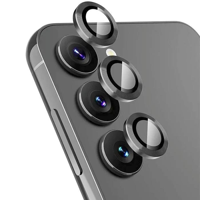 Bild 1, WANLONFENG Galaxy S25 FE Linsskydd Härdat Glas Svart