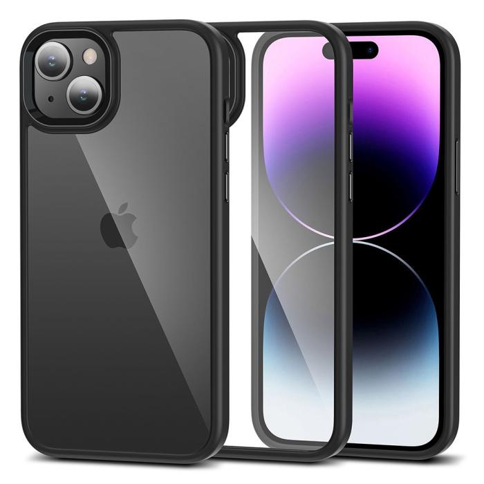 Bild 1, Tech-Protect iPhone 15 Plus Skal Hybrid Magmat Svart/Transparent