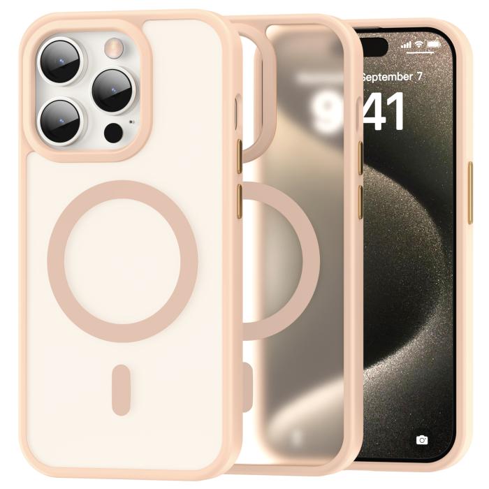 Bild 1, ColorPop iPhone 15 Pro Max Skal CH MagSafe Matt Rosa