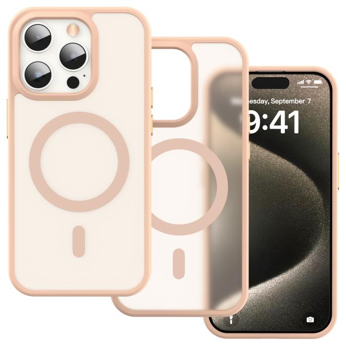 Bild 2, ColorPop iPhone 15 Pro Max Skal CH MagSafe Matt Rosa