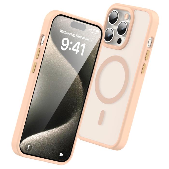 Bild 3, ColorPop iPhone 15 Pro Max Skal CH MagSafe Matt Rosa