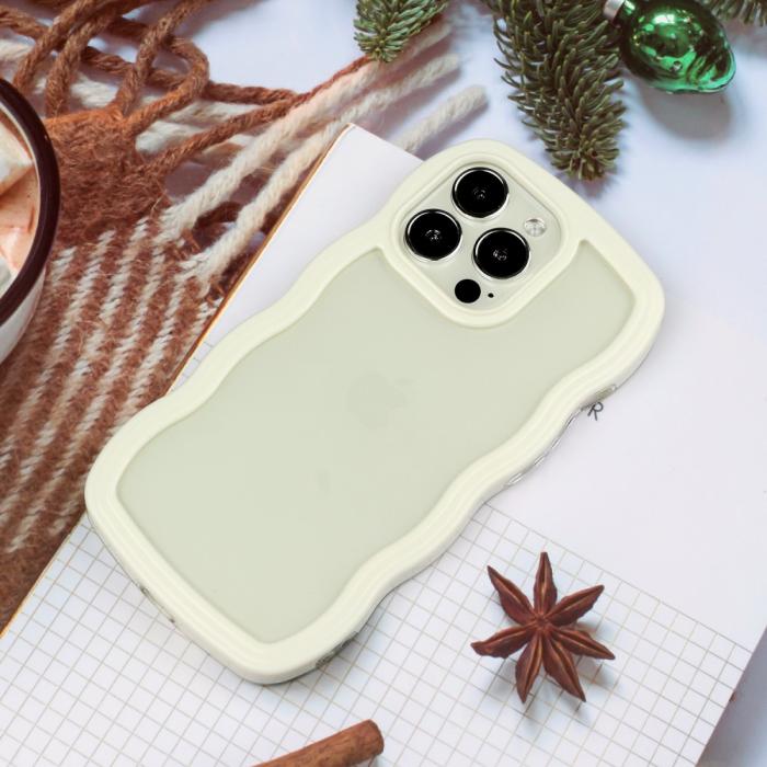 Bild 4, iPhone 15 Pro Skal Wavy HybridTransparent/Vit