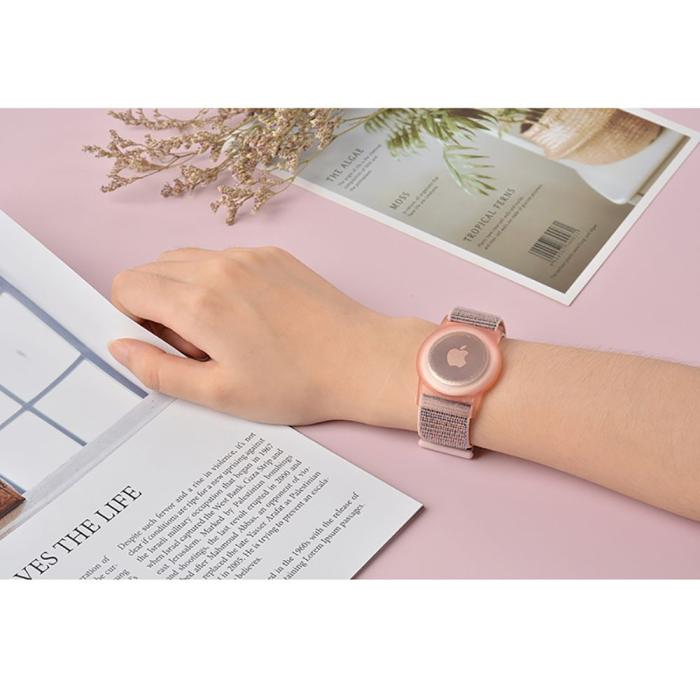 Bild 5, Tech-Protect Nylon Armband För AirTag Till Barn Lime Grön