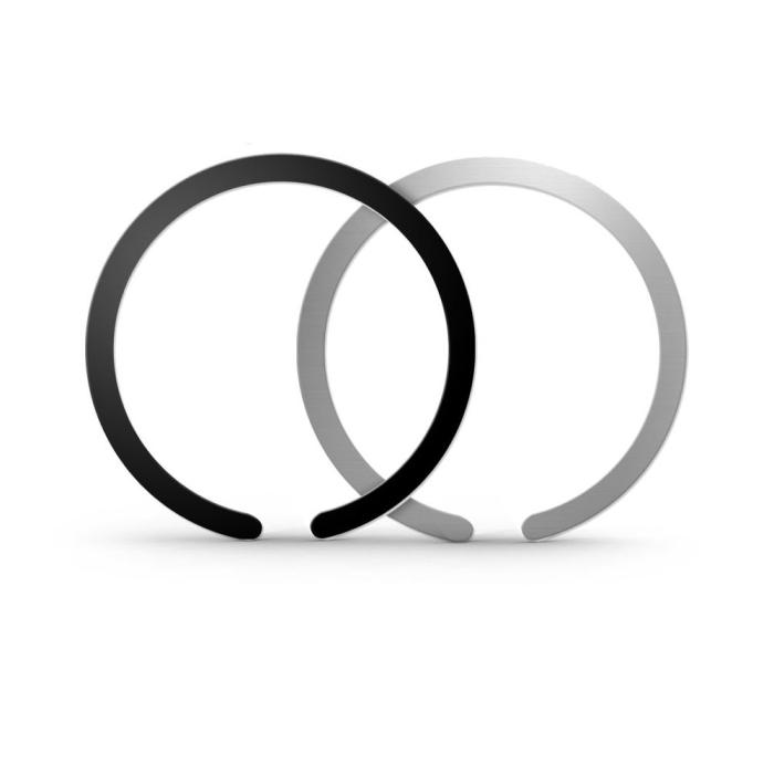 Bild 1, Tech-Protect 2-PACK MagSafe Universal Magnetisk Ring Svart/Silver