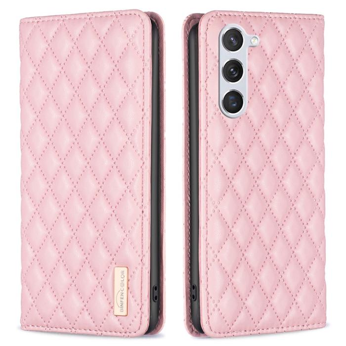 Bild 1, Samsung Galaxy S24 Fodral Diamond Flip Läder Rosa