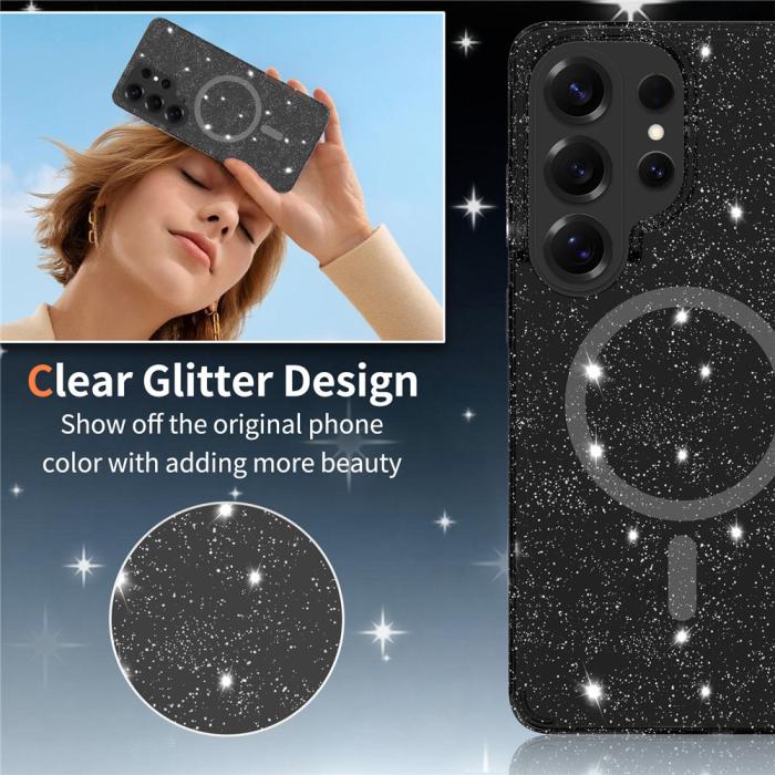 Bild 2, Samsung Galaxy S26 Ultra Skal MagSafe Glitter Svart