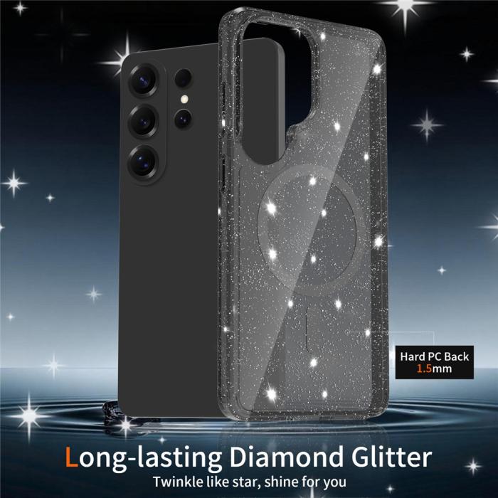Bild 4, Samsung Galaxy S26 Ultra Skal MagSafe Glitter Svart