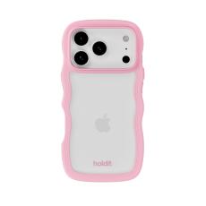 holdit iPhone 17 Pro Mobilskal Wavy Pink/Transparent