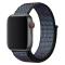 Nylon Armband Med Kardborreband Fäste Apple Watch 42/44/45/49 mm Blå