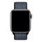 Nylon Armband Med Kardborreband Fäste Apple Watch 42/44/45/49 mm Blå