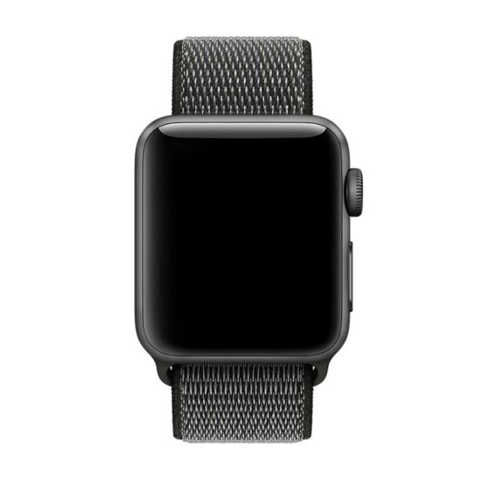 Bild 2, Nylon Loop Armband Justerbart Apple Watch 42/44/45/49 mm Mörk Grön