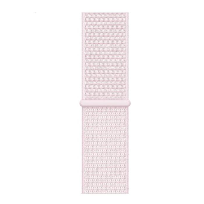 Bild 2, Nylon Loop Armband Justerbart Apple Watch 42/44/45/49 mm Ljus Rosa