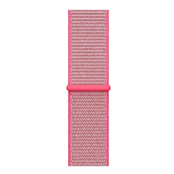 Bild 2, Nylon Loop Armband Justerbart Apple Watch 42/44/45/49 mm Rosa