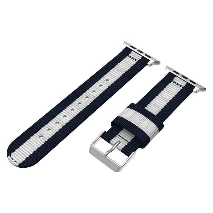 Bild 4, Nylon Armband Med Vertikal Design Apple Watch 41/4