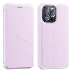 iPhone 13 Pro - DUX DUCIS Skin X Shockproof L&auml;der Fodral - Rosa