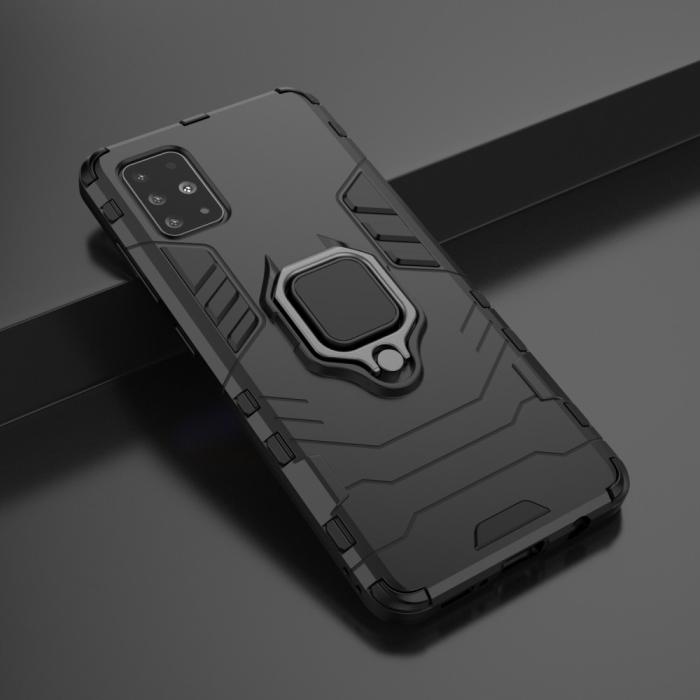 Bild 4, Samsung Galaxy A51 - Hybrid Ring Skal - Svart