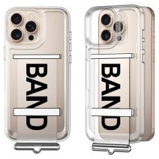 GKK iPhone 16 Pro Max Skal Med Strap Transparent / Svart